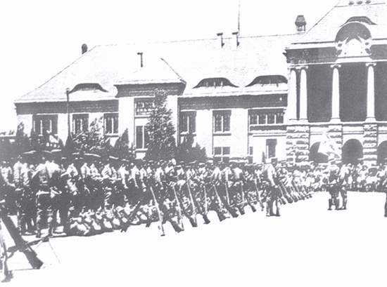 1928年4月，日軍抵達(dá)膠濟(jì)鐵路濟(jì)南站