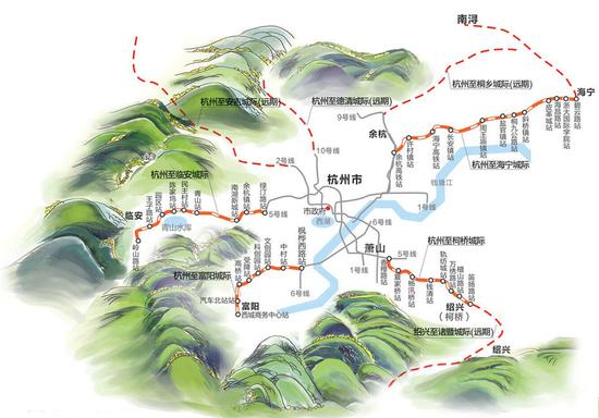 浙江11条城际铁路线昨日获批 2020年前将全部