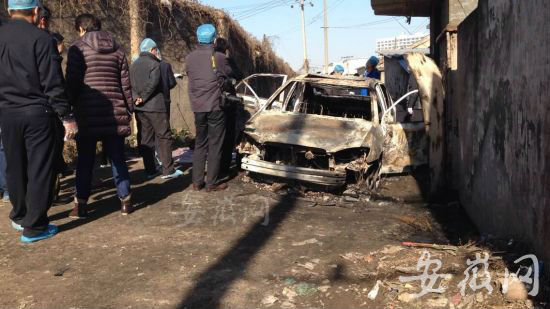<em>合肥</em>一外地轿车凌晨起火 后排座一男一<em>女</em>丧生