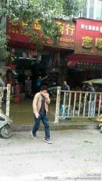 爆炸现场。