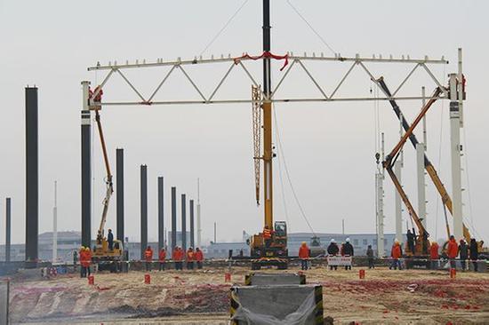 北汽新能源汽车莱西基地开建 全球规模最大