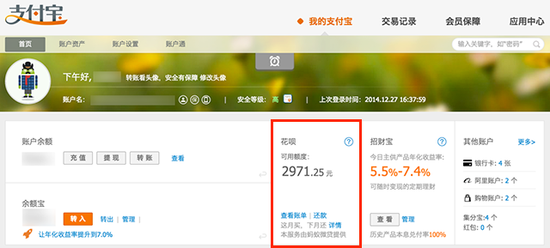 叫板京东白条:支付宝推出花呗|支付宝|花呗_互