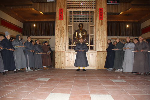 江西云居山真如禅寺2014年冬季禅七正式起七