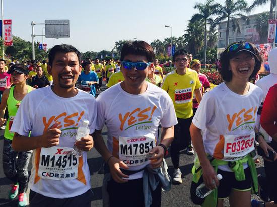 YES跑团厦门马拉松首秀 沙宝亮任公益大使|沙