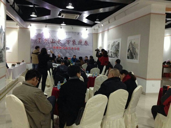 徐悲鸿堂侄徐墨然书画艺术沙龙合肥举行