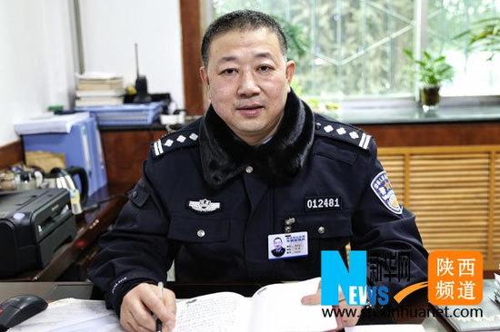 西安市交警支队车辆管理所副所长宋军 (贺鑫/摄)