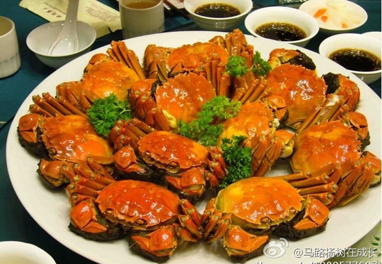 黄河口大闸蟹(图:@马路杨树在成长)