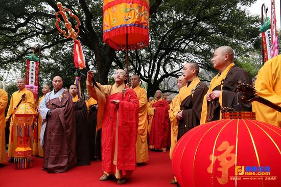 戒清法师晋院升仪式现场