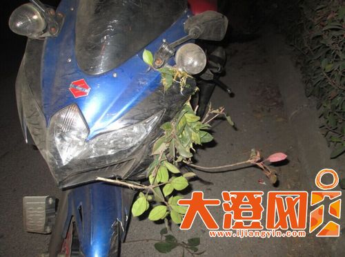 王某驾驶的酷炫摩托车