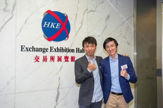 右为飞鱼科技CEO姚剑军，左为飞鱼科技总裁陈剑瑜