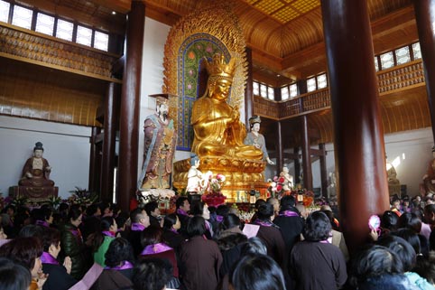 雪窦山华林讲寺暨雪窦山弥勒学院全堂佛菩萨像开光法会