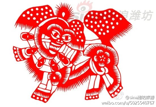高密剪纸(图:@sina潍坊旅游)