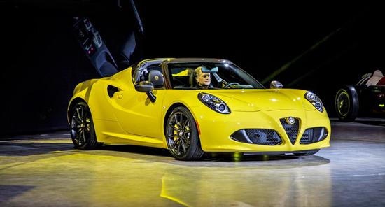 阿尔法罗密欧4C Spider 北美车展发布