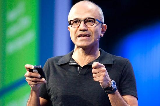 微软CEO萨提亚·纳德拉(Satya Nadella)