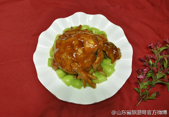 布袋鸡(图:@山东省旅游局)