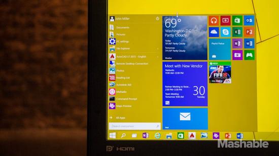 Windows 10开始菜单