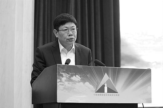 湖北省社会科学院副院长秦尊文在会上发言。记者邵培 摄