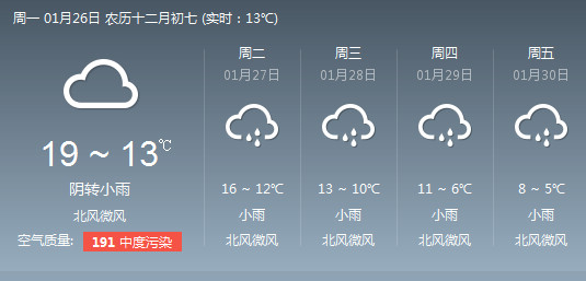冷空气预计28日起影响桂林 将带来持续阴雨天气