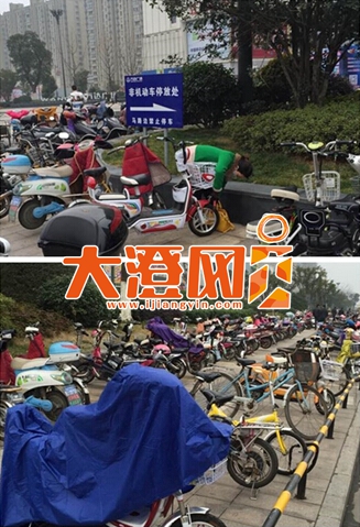 万达广场外停放的车辆