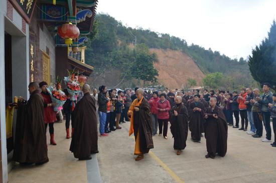 梅州千佛塔寺念佛堂妙音法师闭关三年圆满出关法会