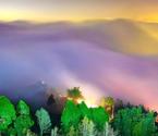 台湾上空被七色云彩笼罩