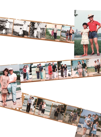 镇江<em>父女</em>35年在同一地点拍照 演绎<em>真实</em>版时间