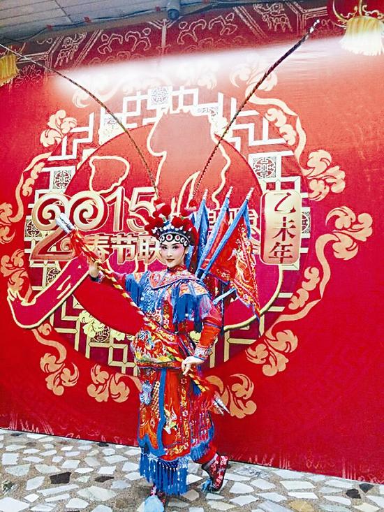 第四次登上春晚舞台的省歌演员刘海燕。省歌供图
