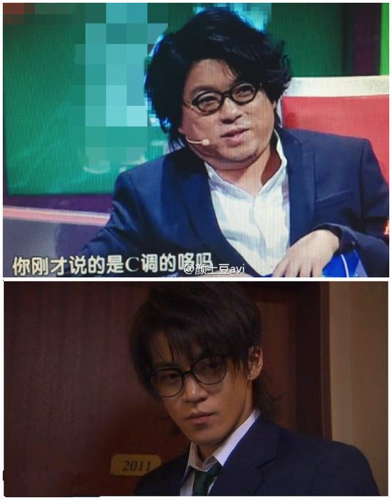 高晓松卷发造型被调侃成“大栗旬”