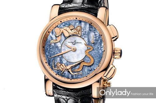 雅典Ulysse Nardin 18K黄金自鸣报时春宫表