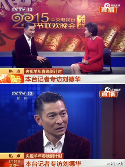 刘德华接受央视采访