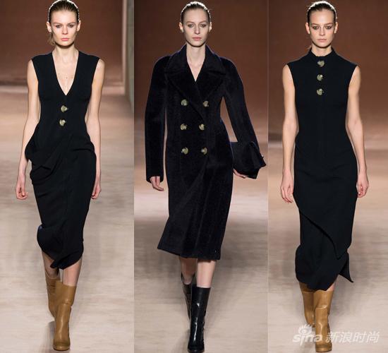 Victoria Beckham 2015秋冬黑色套装