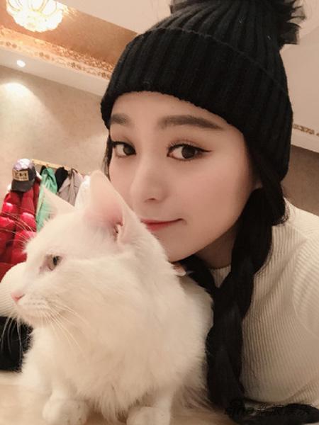 王亚楠与宠物猫表情神同步 - 手机新浪网