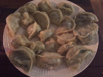 陈赫晒饺子