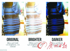 网友 解释 蓝+金：正常光线和对比度下。 白+金：光线+40%，对比度+40%。 蓝+黑：光线-30%，对比度+40%。