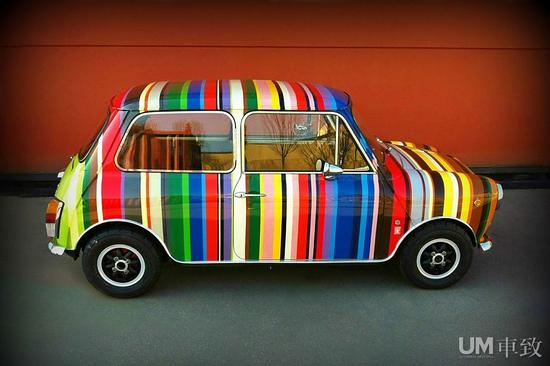 1973经典mini手绘车