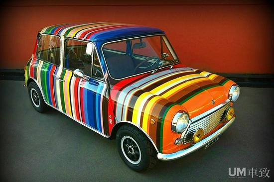 1973经典mini手绘车