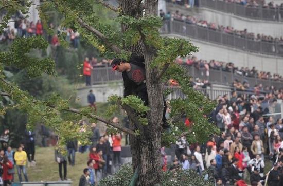 《跑男》第一季重庆站,市民围观盛况