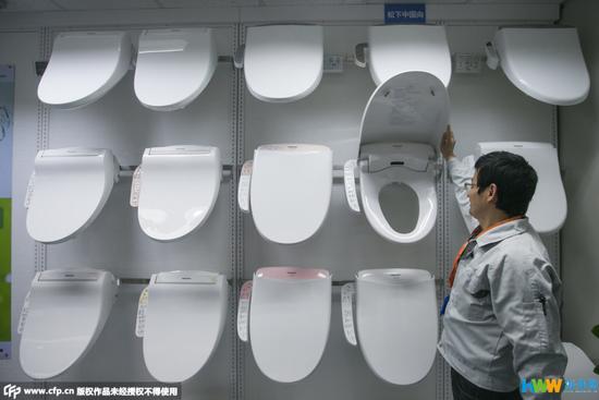 探访日本畅销中国造马桶盖生产线
