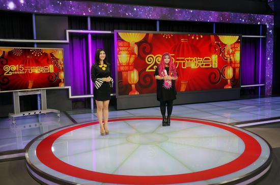 刘雅婷录制节目现场