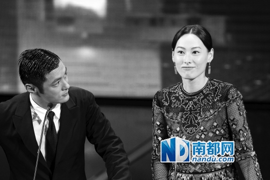 去年4月13日担任香港电影金像奖颁奖嘉宾