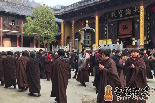 浙江省安吉县北天目山的灵峰讲寺举行“蕅益大师圆寂360周年纪念活动”