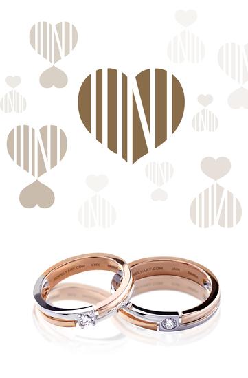 JEWELVARY TWO in ONE钻石结婚对戒系列