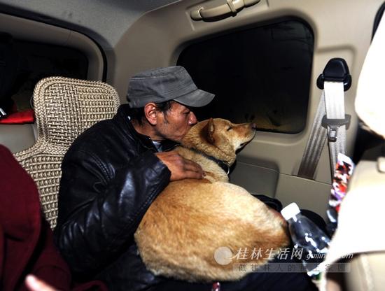 桂林长沙好人联动 与爱犬不离不弃老人到家了