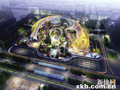 ■天环广场的设计概念图。 图片来自贝诺官方网站