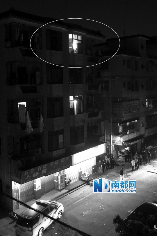 事发房间(画圈处)。