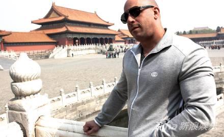 范-迪塞尔晒出游览故宫的照片