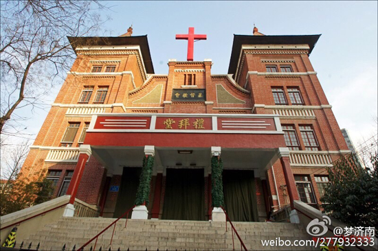 经四路基督教堂（图：@梦济南）