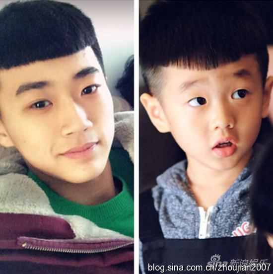 海燕儿子外形帅气，活脱脱一个长大版的杨阳洋