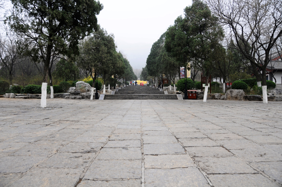 平缓的上山台阶