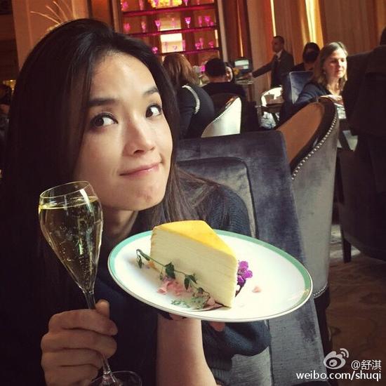 舒淇晒美照